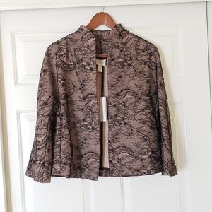 NEW Chico's lace-embellished jacket SIZE 1 (M)